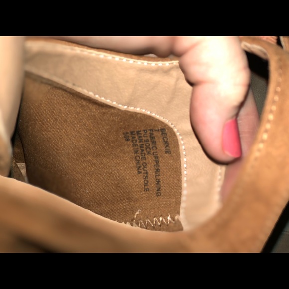 Madden Girl Bekkie Open Toe Bootie Tan Size 7 - Picture 3 of 3